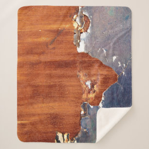 Cobertor Sherpa Vintage Textura De Ferro.