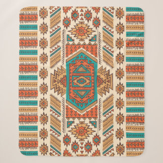 Cobertor Sherpa Vintage tribal: padrão étnico sem carne