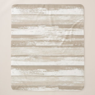 Cobertor Sherpa Vintage Watercolor Stripes em Cinzas