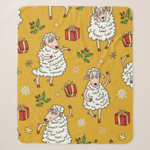 Cobertor Sherpa vintagem de fundo de ovelha