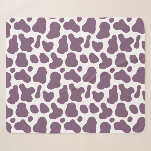 Cobertor Sherpa Violet Cow (Frente (Horizontal))