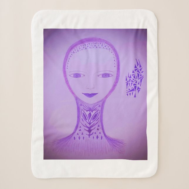 Cobertor Sherpa Violeta (Frente)