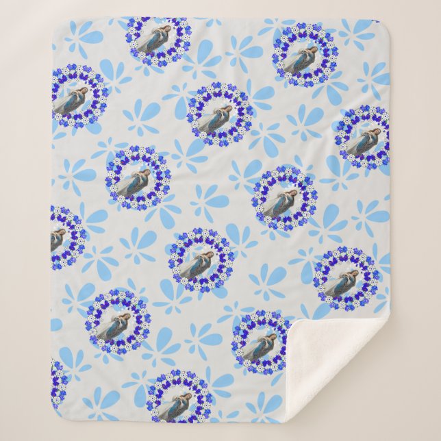 Cobertor Sherpa Virgem Maria Imaculada de Concepção (Frente)