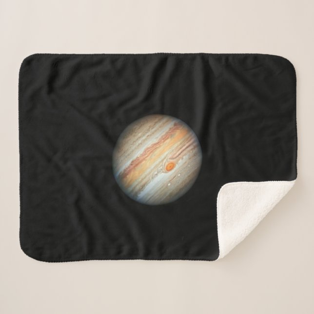 Cobertor Sherpa Visão do Planeta Júpiter (Telescópio Hubble) (Frente (Horizontal))