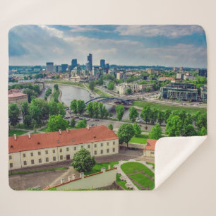 Cobertor Sherpa Vista aérea de Vilnius, Lituânia