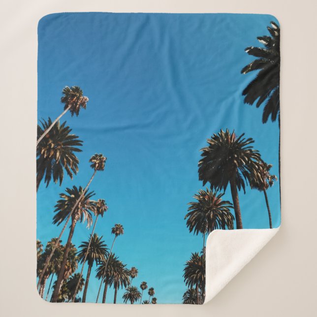 Cobertor Sherpa Vista das árvores pelo verme (Frente)