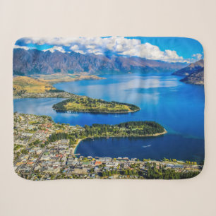 Cobertor Sherpa Vista em Queenstown do Pico de Bob, Nova Zelândia