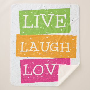 Cobertor Sherpa Vive o amor do riso