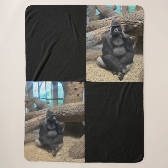 COBERTOR SHERPA VOCÊ GRANDE GORILLA (Frente)