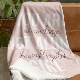 Cobertor Sherpa Você Não É A Única Cota De Motivação Positiva