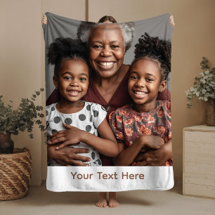 Cobertor Sherpa Vovó Blanket Personalizada Sherpa Cozy Gift Idea