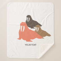 Walrus Herd Shepra Blanket Personalizado