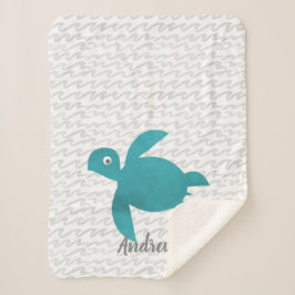 Cobertor Sherpa Wave Shibori Turtle