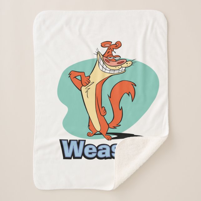 Cobertor Sherpa Weasel Proud Character Graphic (Frente)