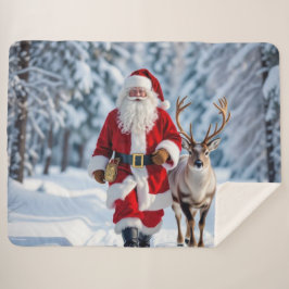 Cobertor Sherpa „Weihnachtliche Harmonie“