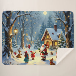 Cobertor Sherpa „Weihnachtliche Harmonie“