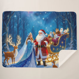 Cobertor Sherpa „Weihnachtliche Harmonie“