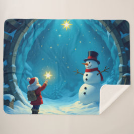 Cobertor Sherpa „Weihnachtliche Harmonie“