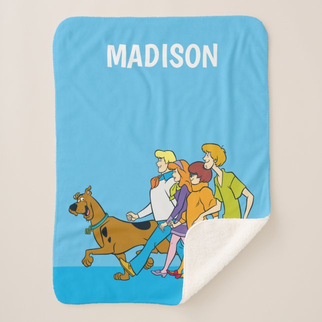 Cobertor Sherpa Whole Gang 18 Mystery Inc (Frente)