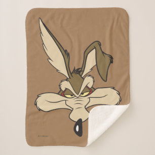 Cobertor Sherpa Wile E. Coyote Shot Head Shot