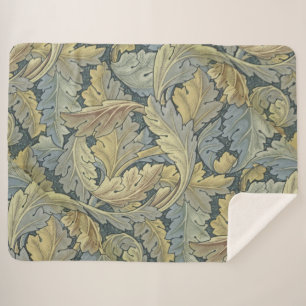 Cobertor Sherpa William Morris Acanthus Deixa Arte Floral Nouveau