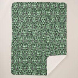 Cobertor Sherpa William Morris Art e Artesanatos Ouro Bough Green