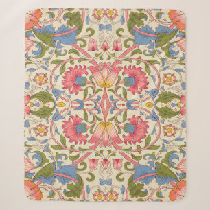 Cobertor Sherpa William Morris Lodden Padrão Floral Pastel