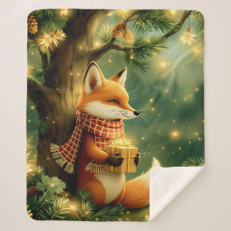 Cobertor Sherpa Winter in the Pines