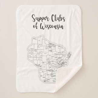 Cobertor Sherpa Wisconsin Supper Club Small Sherpa Blanket