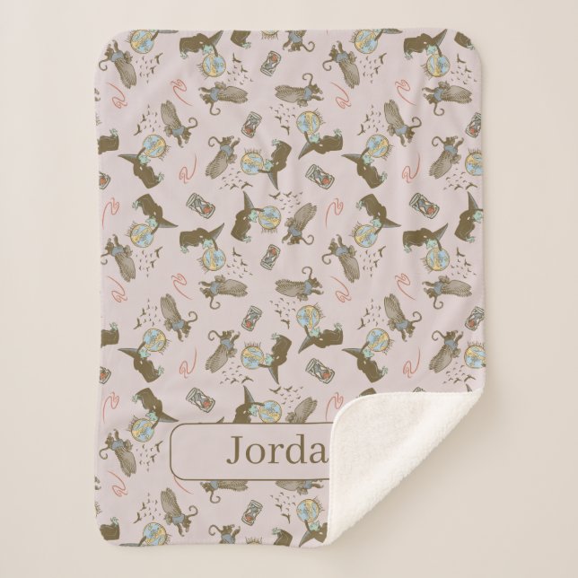 Cobertor Sherpa Wizard of Oz™ Wicked Witch™ Crystal Ball Pattern (Frente)