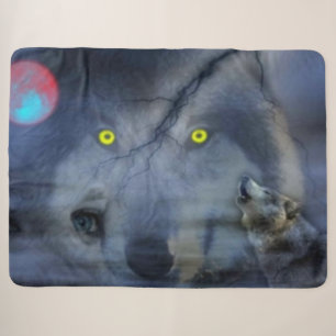 COBERTOR SHERPA WOLVES NOTURNOS