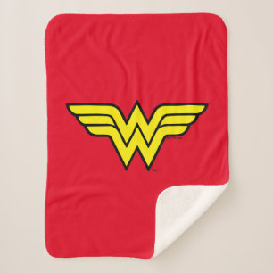 Cobertor Sherpa Wonder Woman   Classic Logo