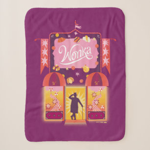 Cobertor Sherpa Wonka Candy Store Graphic