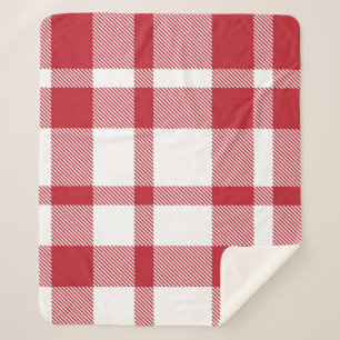 Cobertor Sherpa Xadrez Clássica Tartan Padrão Invisível roupa, ar