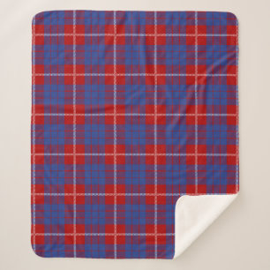 Cobertor Sherpa Xadrez escocesa Clan Hamilton Tartan
