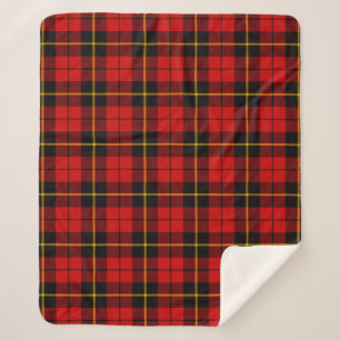 Cobertor Sherpa Xadrez Escocesa Clan Wallace Tartan