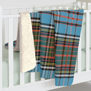 Cobertor Sherpa Xadrez Home Sweet Home Tartan Anderson Personaliza
