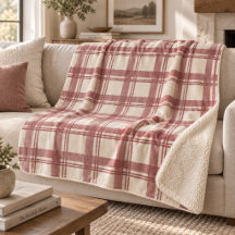 Xadrez Tartan Creme Vermelho Empoeirado
