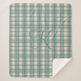 Cobertor Sherpa Xadrez Tártano Verde Azul Bege Buffalo Plaid