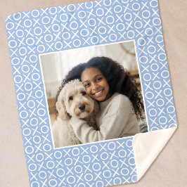 Cobertor Sherpa XOXO Abraços e Beijos Foto Personalizada Moderno A