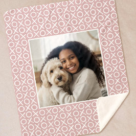 Cobertor Sherpa XOXO Abraços e Beijos Foto Personalizada Moderno R