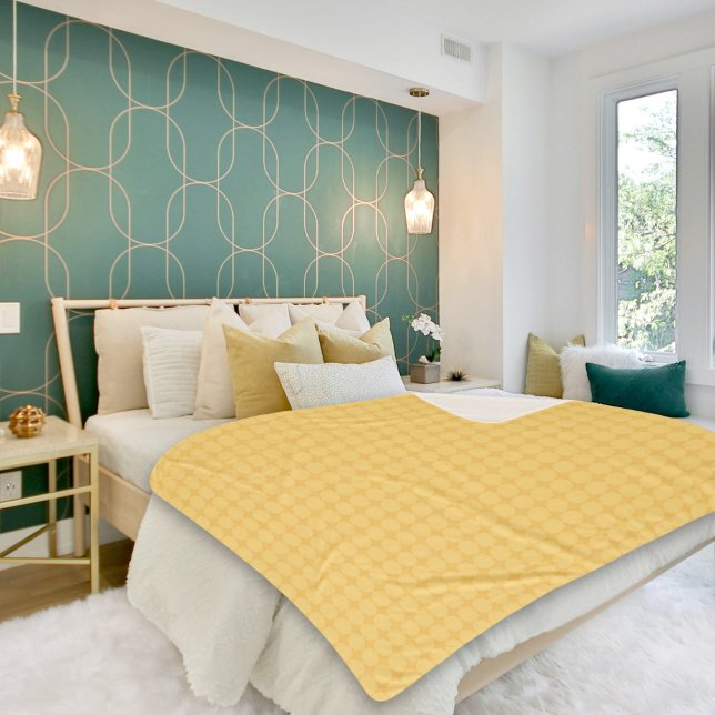 Cobertor Sherpa Yellow Octagonal Pattern Sherpa Blanket (Criador carregado)