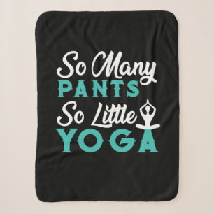 Cobertor Sherpa Yoga Lover Tantas Calças Tão Pequeno Ioga