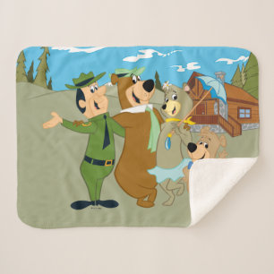 Cobertor Sherpa Yogi Bear e Amigos Warm Bem-vindos