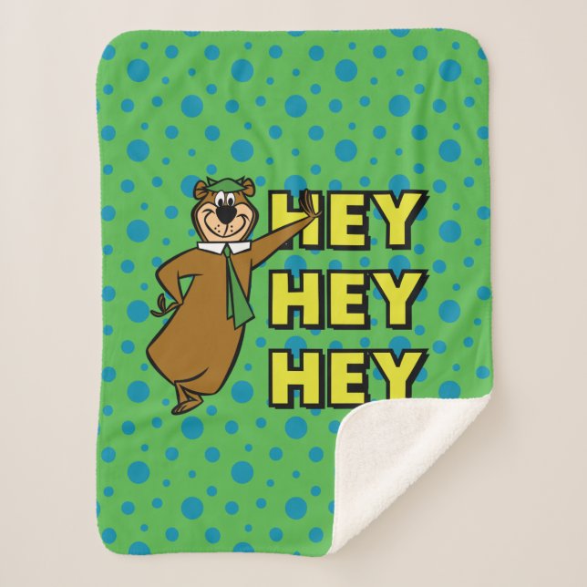 Cobertor Sherpa Yogi Bear Ei Ei (Frente)