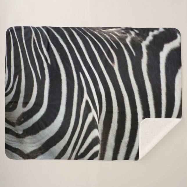 Cobertor Sherpa Zebra (Frente (Horizontal))