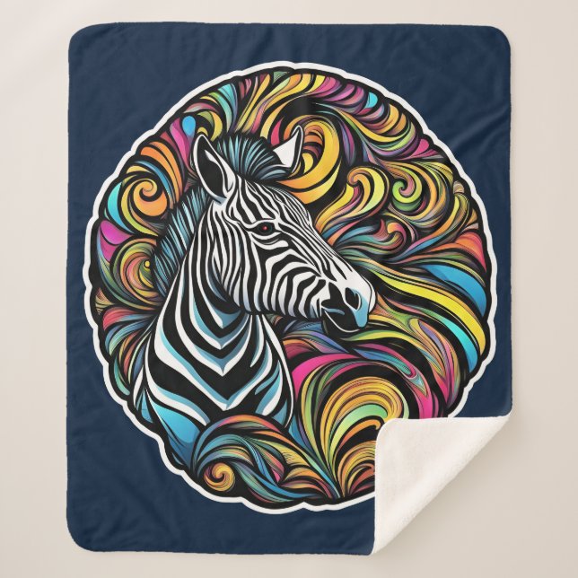 Cobertor Sherpa Zebra 1 (Frente)