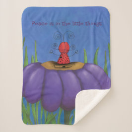 Cobertor Sherpa Zen Ladybug