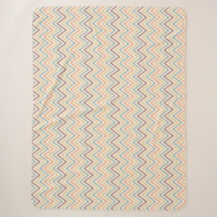 Cobertor Sherpa Zigzag Linhas coloridas finas Vetor de padrão sem 