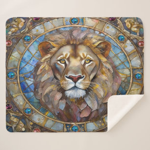 Cobertor Sherpa Zodiac - Leão o Leão